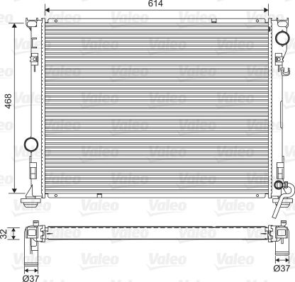 Valeo 701562 - Радіатор, охолодження двигуна avtolavka.club