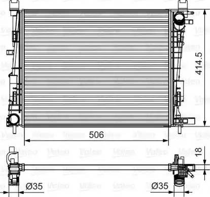 Valeo 701514 - Радіатор, охолодження двигуна avtolavka.club