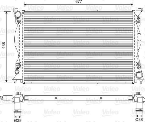 Valeo 701580 - Радіатор, охолодження двигуна avtolavka.club