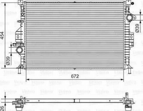 Ava Quality Cooling FD 2425 - Радіатор, охолодження двигуна avtolavka.club