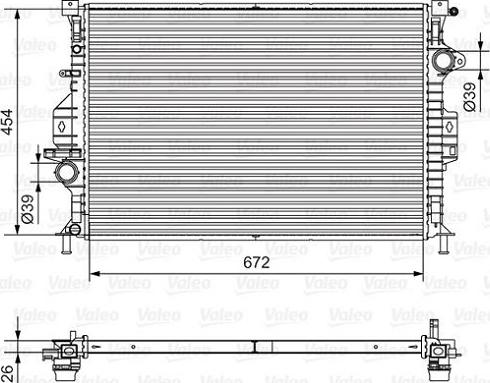 Valeo 701536 - Радіатор, охолодження двигуна avtolavka.club