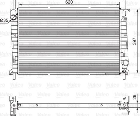 Valeo 701527 - Радіатор, охолодження двигуна avtolavka.club