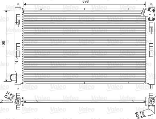 Valeo 701578 - Радіатор, охолодження двигуна avtolavka.club