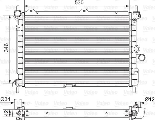 Valeo 701653 - Радіатор, охолодження двигуна avtolavka.club