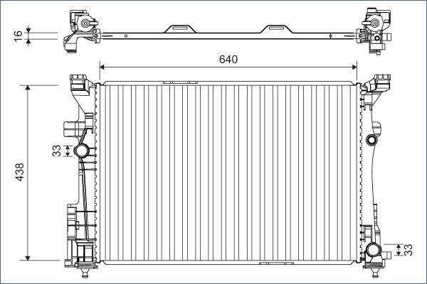 Valeo 701133 - Радіатор, охолодження двигуна avtolavka.club