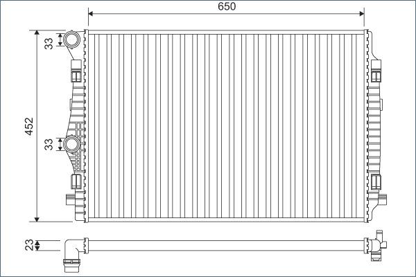 Valeo 701132 - Радіатор, охолодження двигуна avtolavka.club