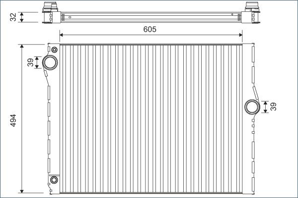 Valeo 701172 - Радіатор, охолодження двигуна avtolavka.club