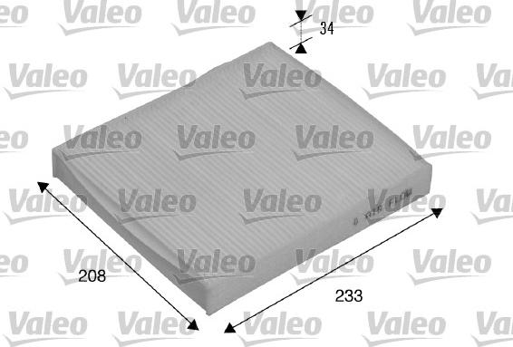 Valeo 715510 - Фільтр, повітря у внутрішній простір avtolavka.club