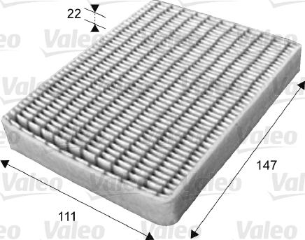 Valeo 715656 - Фільтр, повітря у внутрішній простір avtolavka.club