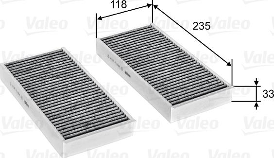 Valeo 715811 - Фільтр, повітря у внутрішній простір avtolavka.club