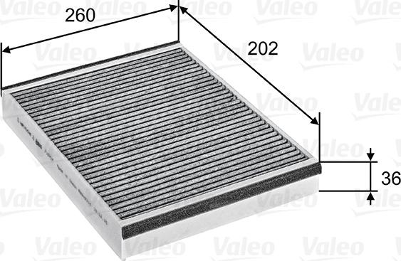 Valeo 715757 - Фільтр, повітря у внутрішній простір avtolavka.club