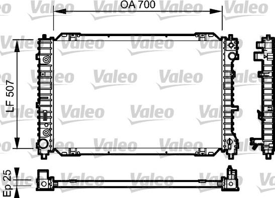 Valeo 734468 - Радіатор, охолодження двигуна avtolavka.club