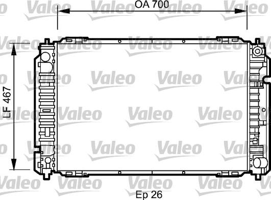 Valeo 734467 - Радіатор, охолодження двигуна avtolavka.club