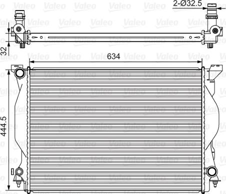 Valeo 734419 - Радіатор, охолодження двигуна avtolavka.club