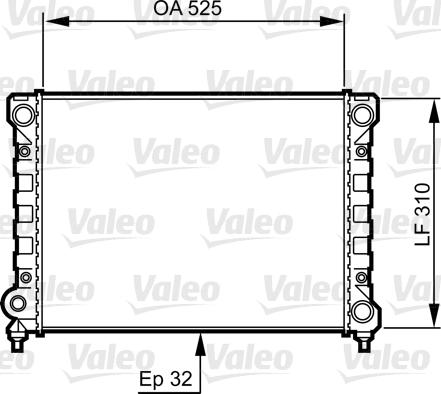 Valeo 734415 - Радіатор, охолодження двигуна avtolavka.club