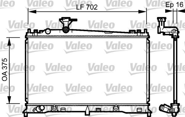 Valeo 734483 - Радіатор, охолодження двигуна avtolavka.club