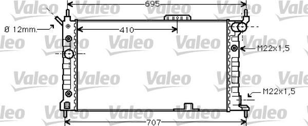 Valeo 734429 - Радіатор, охолодження двигуна avtolavka.club