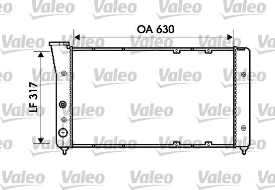 Valeo 734606 - Радіатор, охолодження двигуна avtolavka.club