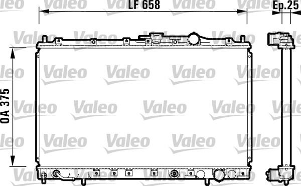 Valeo 734139 - Радіатор, охолодження двигуна avtolavka.club