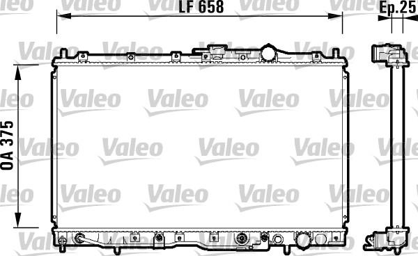 Valeo 734135 - Радіатор, охолодження двигуна avtolavka.club