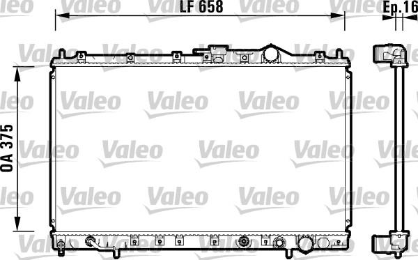 Valeo 734136 - Радіатор, охолодження двигуна avtolavka.club