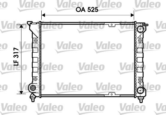 Valeo 734853 - Радіатор, охолодження двигуна avtolavka.club