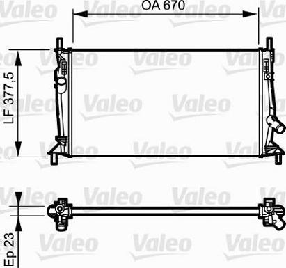 Valeo 734320 - Радіатор, охолодження двигуна avtolavka.club