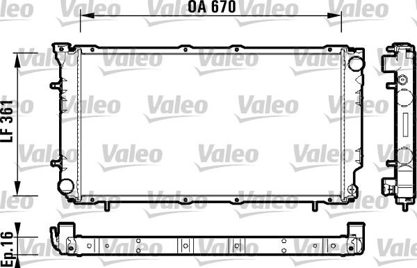 Valeo 734211 - Радіатор, охолодження двигуна avtolavka.club