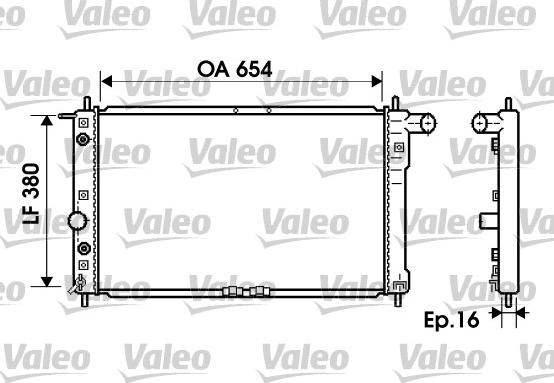 Valeo 734764 - Радіатор, охолодження двигуна avtolavka.club