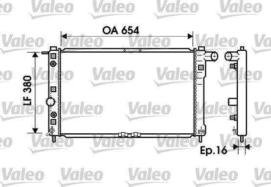 Valeo 734765 - Радіатор, охолодження двигуна avtolavka.club