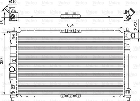 Valeo 734767 - Радіатор, охолодження двигуна avtolavka.club