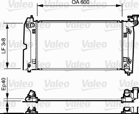 Valeo 734711 - Радіатор, охолодження двигуна avtolavka.club