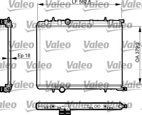 Valeo 735496 - Радіатор, охолодження двигуна avtolavka.club