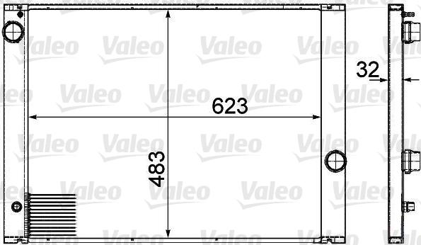 Valeo 735477 - Радіатор, охолодження двигуна avtolavka.club