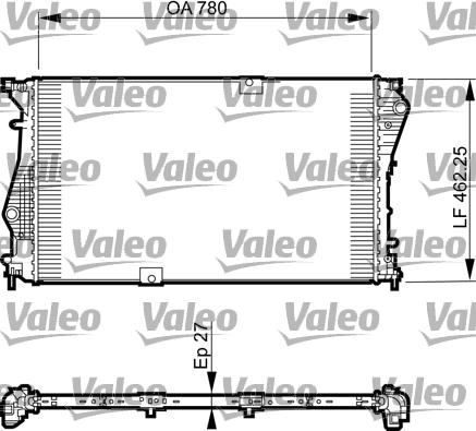 Valeo 735599 - Радіатор, охолодження двигуна avtolavka.club