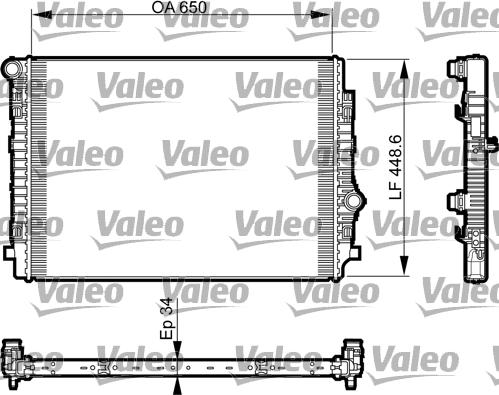 Valeo 735549 - Радіатор, охолодження двигуна avtolavka.club