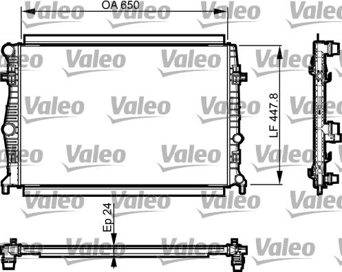Valeo 735556 - Радіатор, охолодження двигуна avtolavka.club