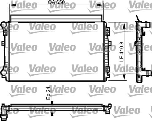 Valeo 735558 - Радіатор, охолодження двигуна avtolavka.club