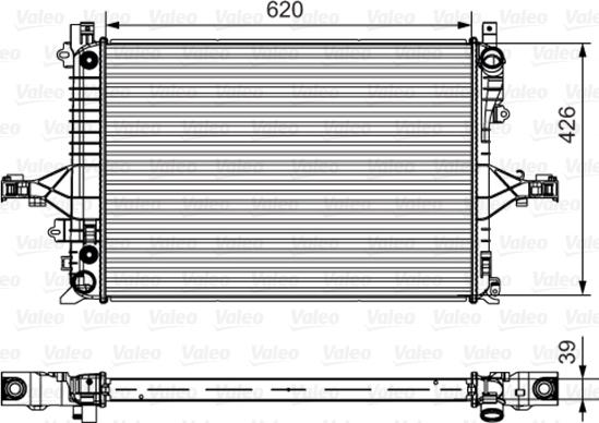 Valeo 735539 - Радіатор, охолодження двигуна avtolavka.club