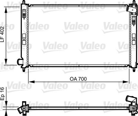 Valeo 735575 - Радіатор, охолодження двигуна avtolavka.club