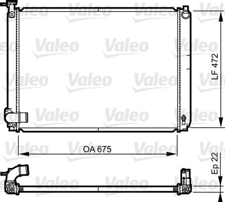 Valeo 735571 - Радіатор, охолодження двигуна avtolavka.club
