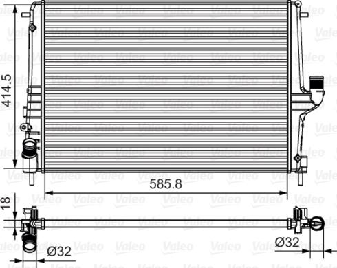 Valeo 735635 - Радіатор, охолодження двигуна avtolavka.club