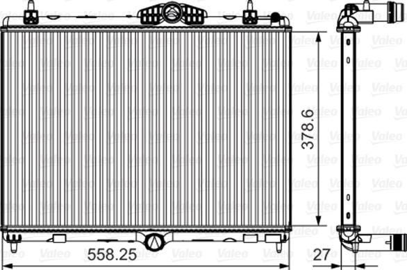 Valeo 735631 - Радіатор, охолодження двигуна avtolavka.club