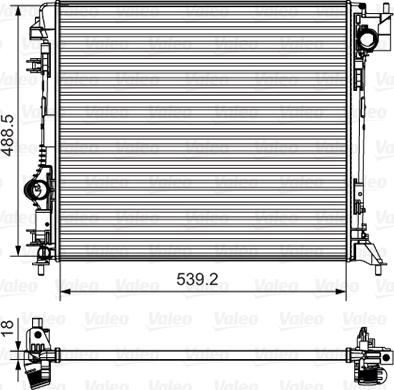 Valeo 735625 - Радіатор, охолодження двигуна avtolavka.club