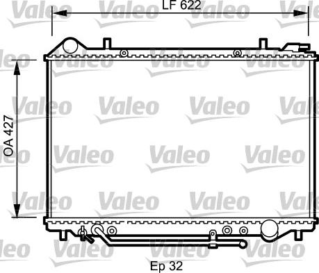 Valeo 735095 - Радіатор, охолодження двигуна avtolavka.club