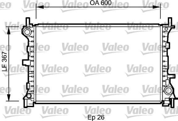 Valeo 735046 - Радіатор, охолодження двигуна avtolavka.club