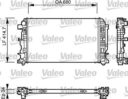 Valeo 735084 - Радіатор, охолодження двигуна avtolavka.club