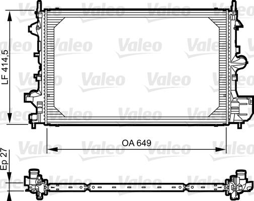 Valeo 735085 - Радіатор, охолодження двигуна avtolavka.club