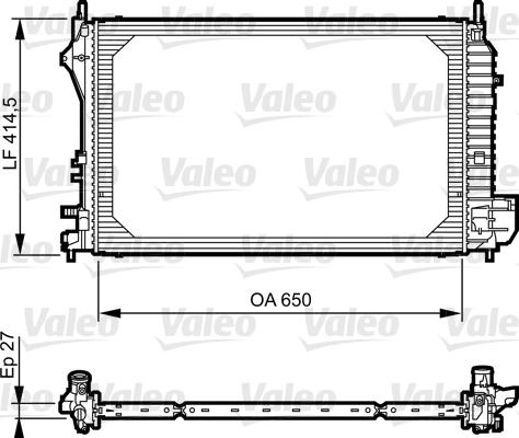 Valeo 735083 - Радіатор, охолодження двигуна avtolavka.club