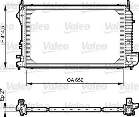 Valeo 735083 - Радіатор, охолодження двигуна avtolavka.club